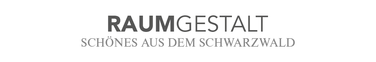 Logo von Raumgestalt mit dem Schriftzug: "Schönes aus dem Schwarzwald"